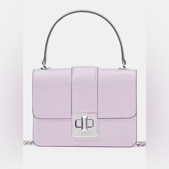 kate spade Handbags - Kate Spade Phoebe Turnlock Mini Flap Crossbody Bag in Color Light Frozen Lilac